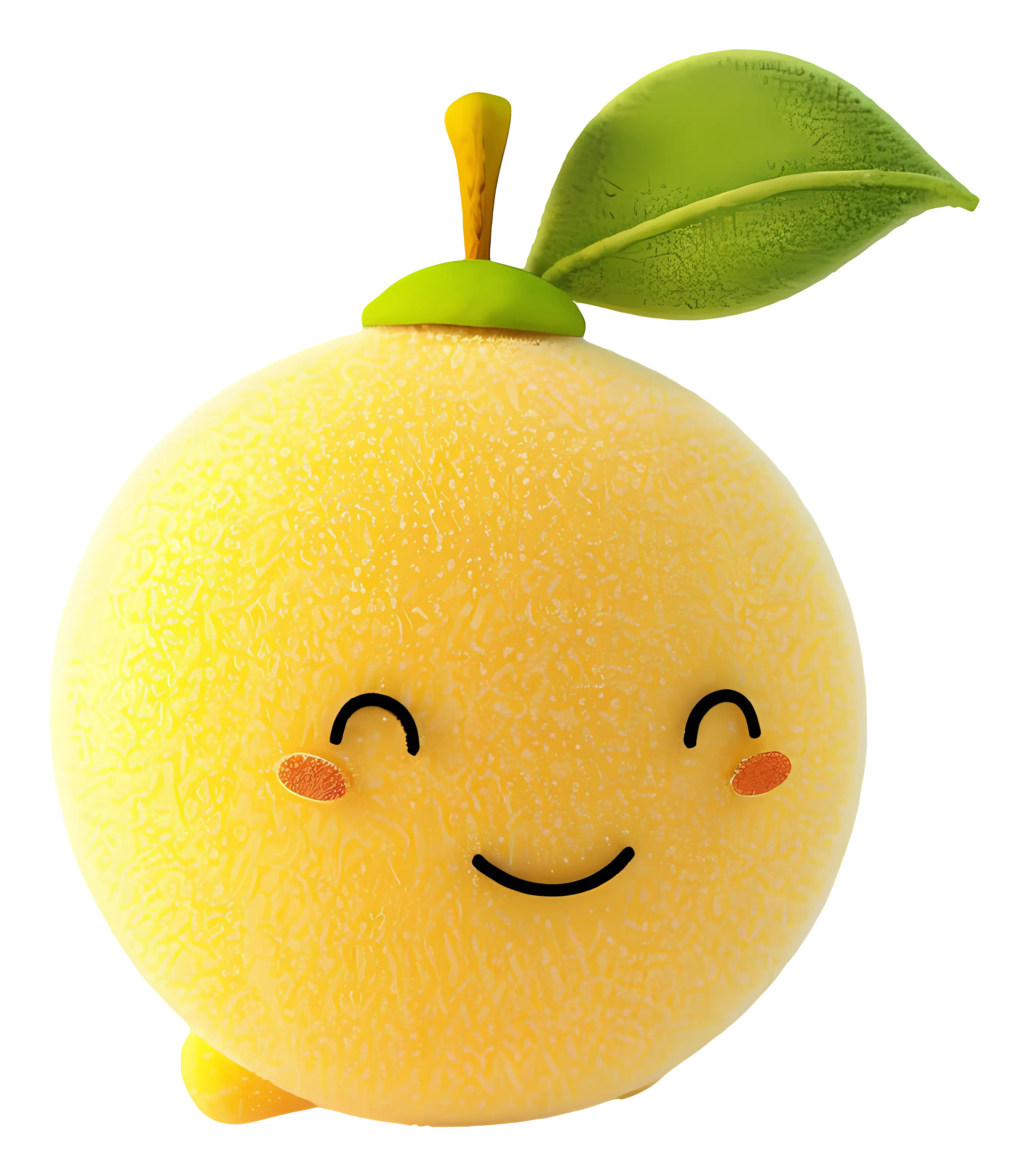 Smiling Orange Cartoon