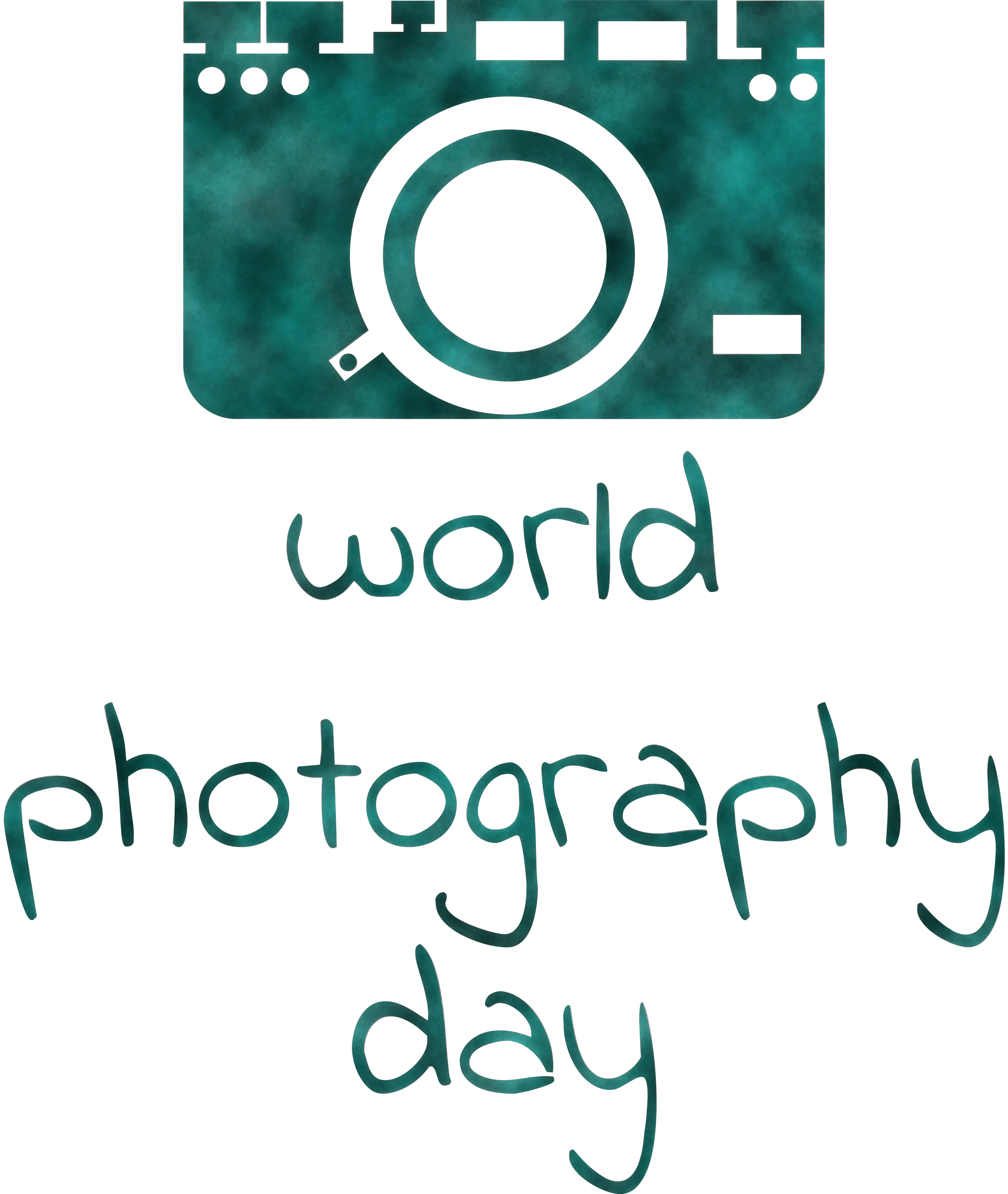 World Photography Day Logo with Camera