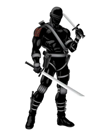 Black Ninja Character