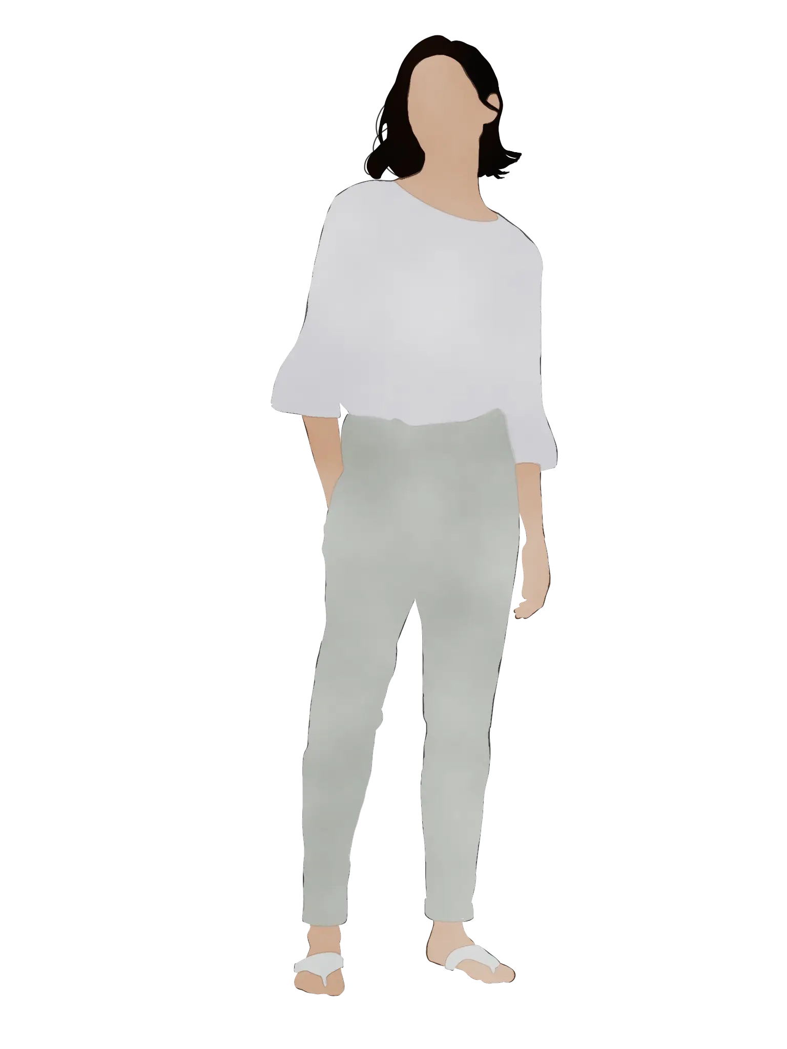 Casual Woman Standing