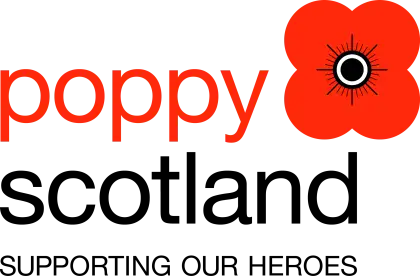 Poppy Scotland Supporting Our Heroes Logo