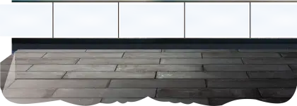 Simple Balcony with Railing and Floor