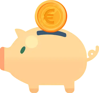 Piggy Bank with Coin