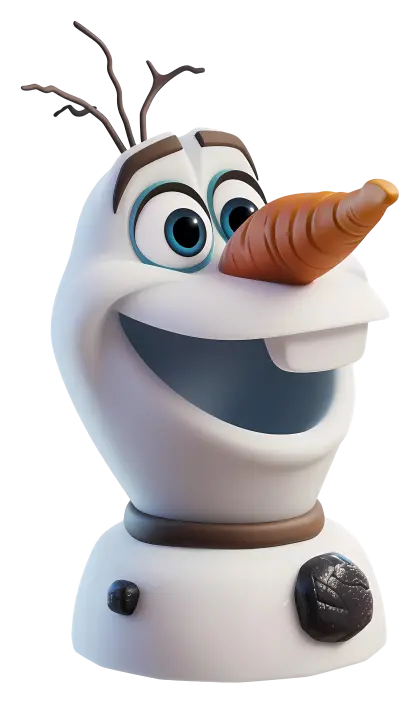 Animated Snowman with a Carrot Nose