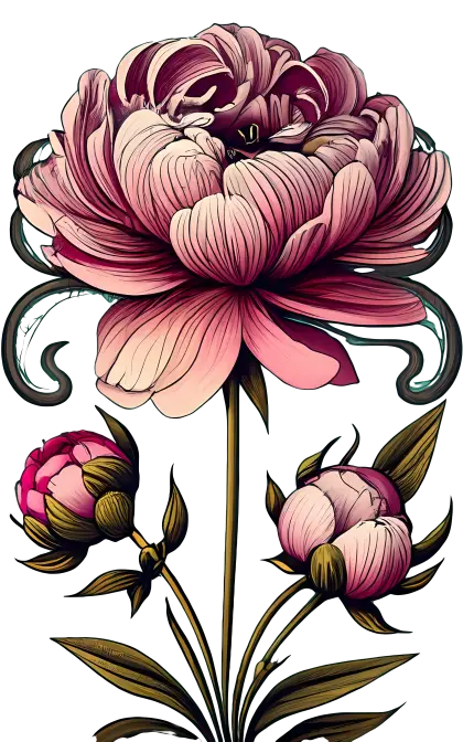 Elegant Pink Blossom Artwork