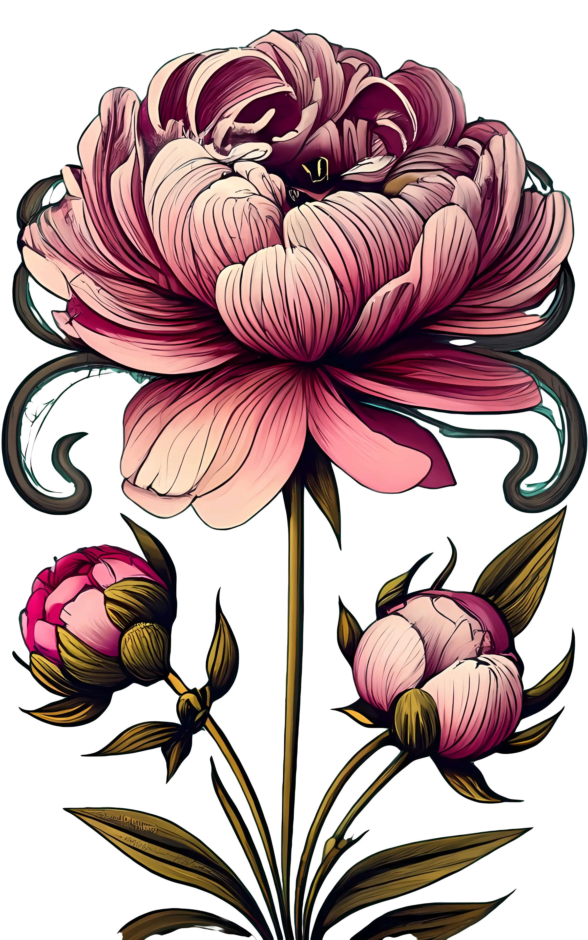 Elegant Pink Blossom Artwork