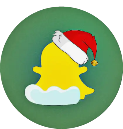Festive Yellow Character with Santa Hat