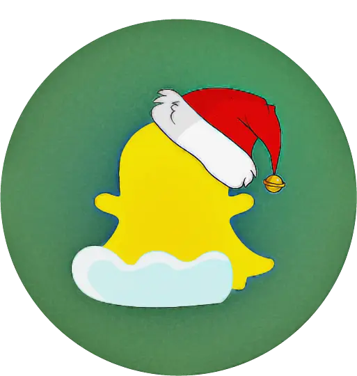 Festive Yellow Character with Santa Hat