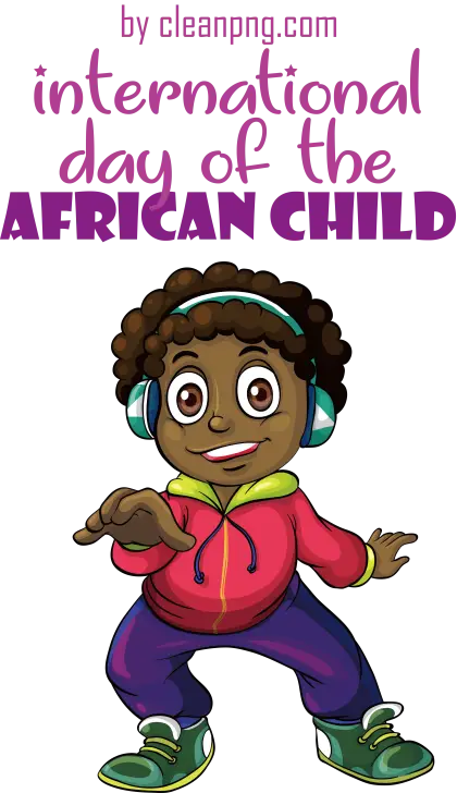 International Day of the African Child Cartoon Graphic