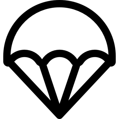 Simple Parachute Icon Design