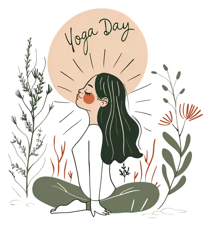 Yoga Day Celebration Illustration