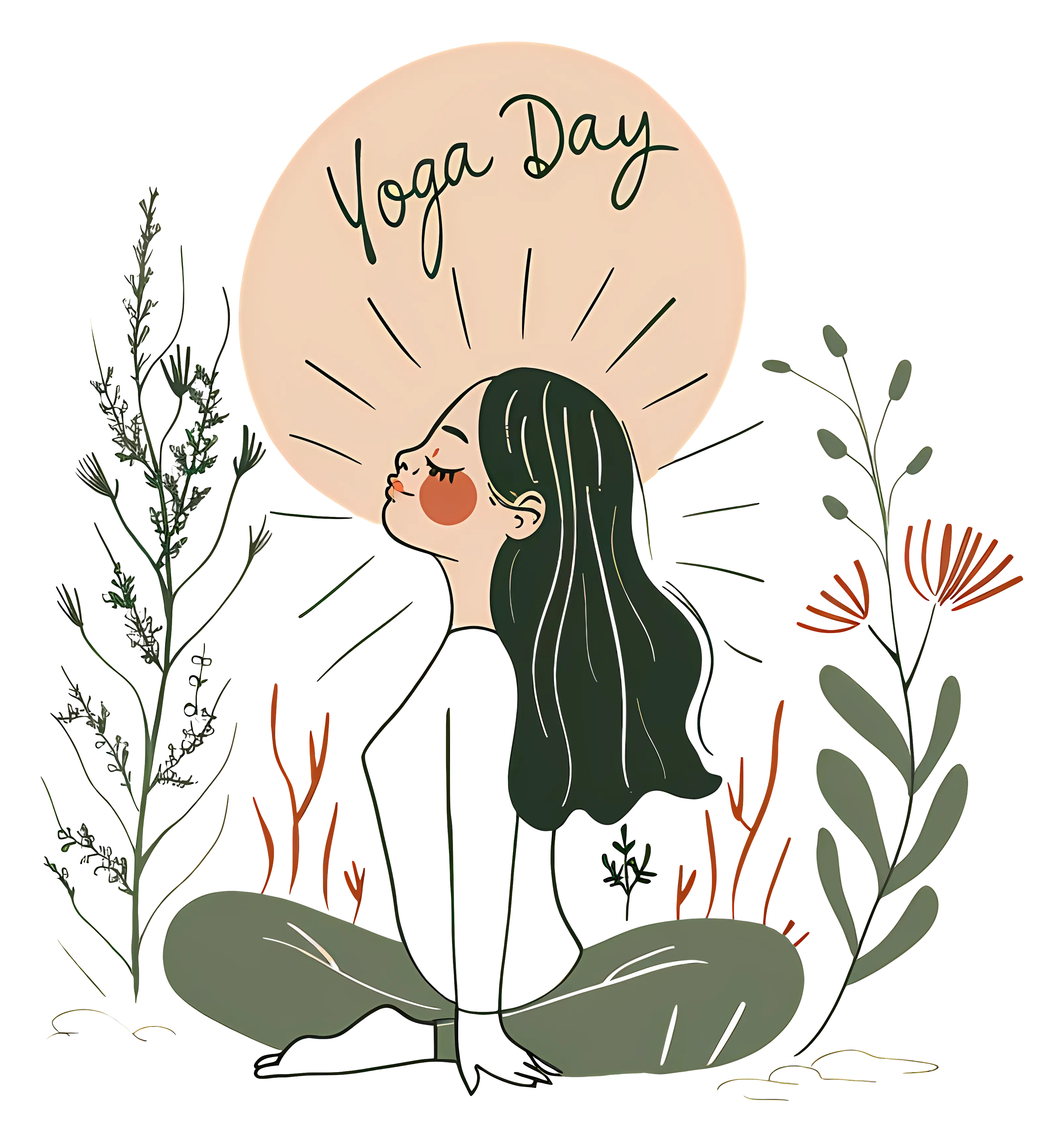Yoga Day Celebration Illustration