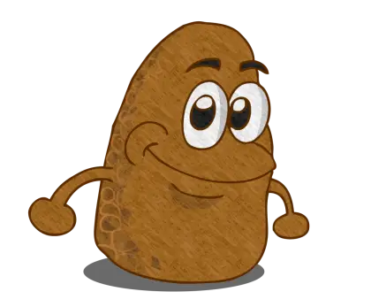 Smiling Cartoon Potato