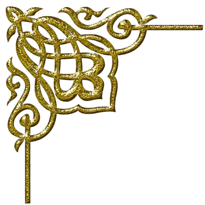 Golden Patterned Ornament Design