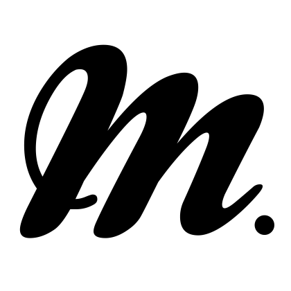 Stylish Letter M Icon