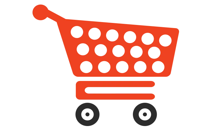 Red Shopping Cart Icon