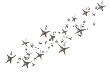 Floating Stars Patterned Illustration
