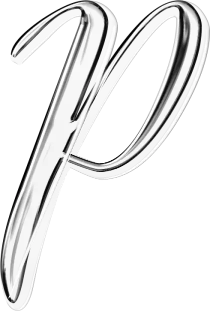 Chrome Letter P