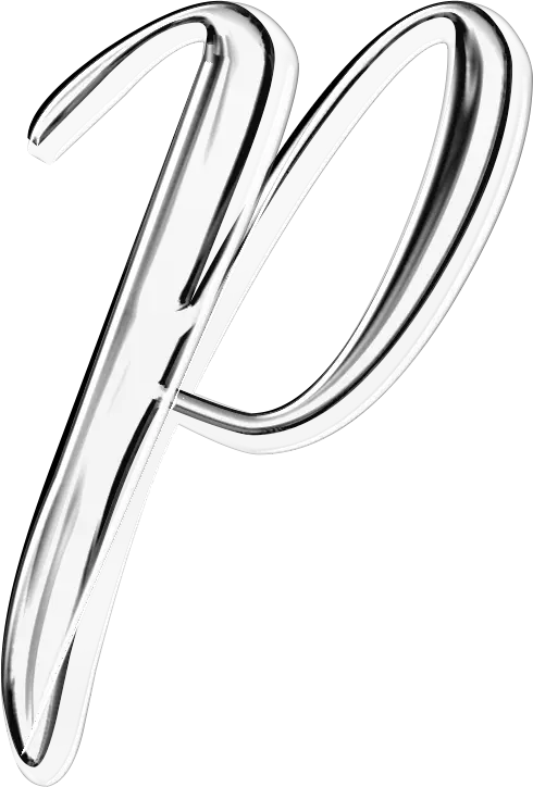 Chrome Letter P
