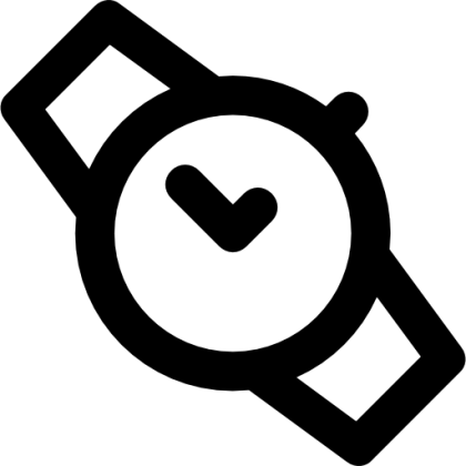 Minimalist Watch Icon Illustration