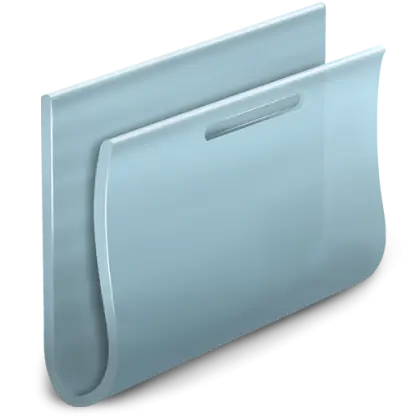 Blue File Folder for Document Organization
