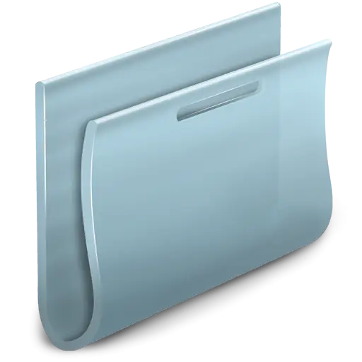 Blue File Folder for Document Organization