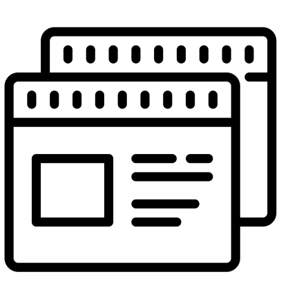 Web Page Outline Icon