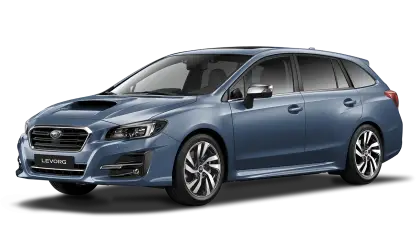 Blue Compact Car Illustration