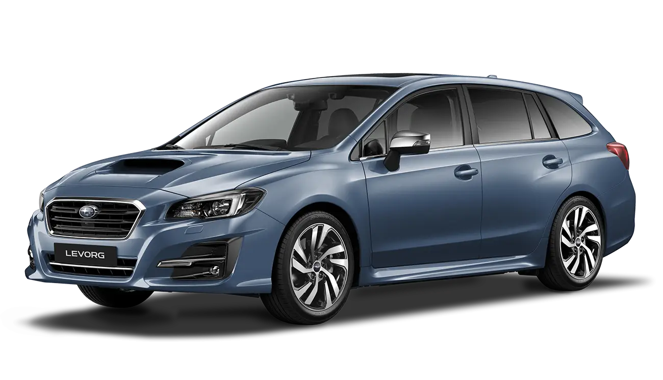 Blue Compact Car Illustration