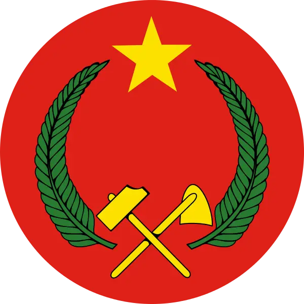Communist Emblem with Star and Hammer