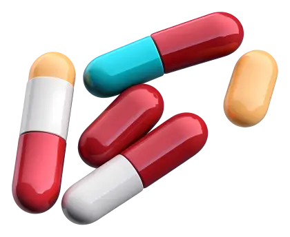 Colorful Capsules for Medical Use