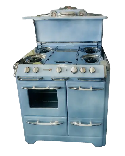 Retro Blue Vintage Stove