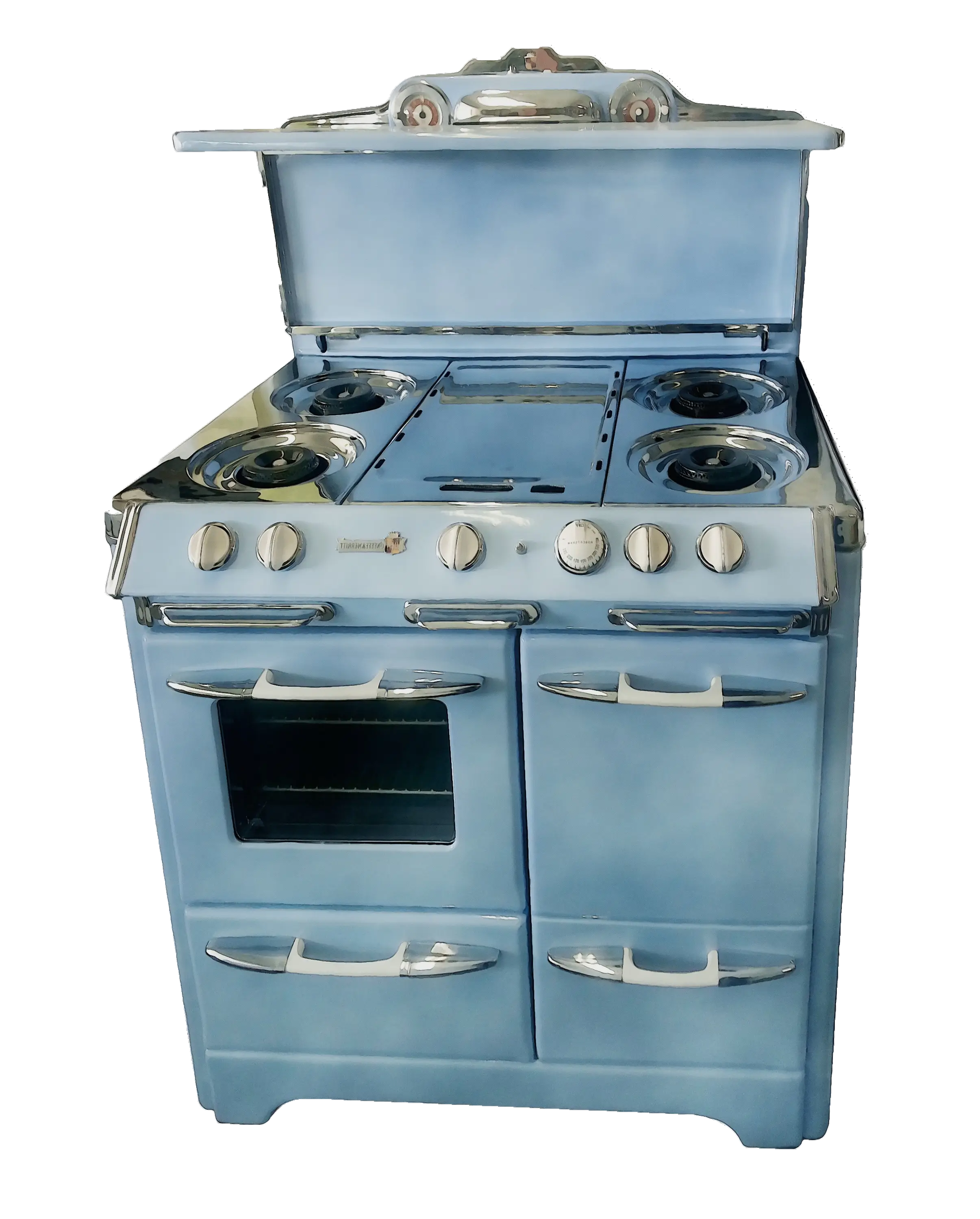 Retro Blue Vintage Stove