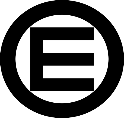 E in Circle Logo Design