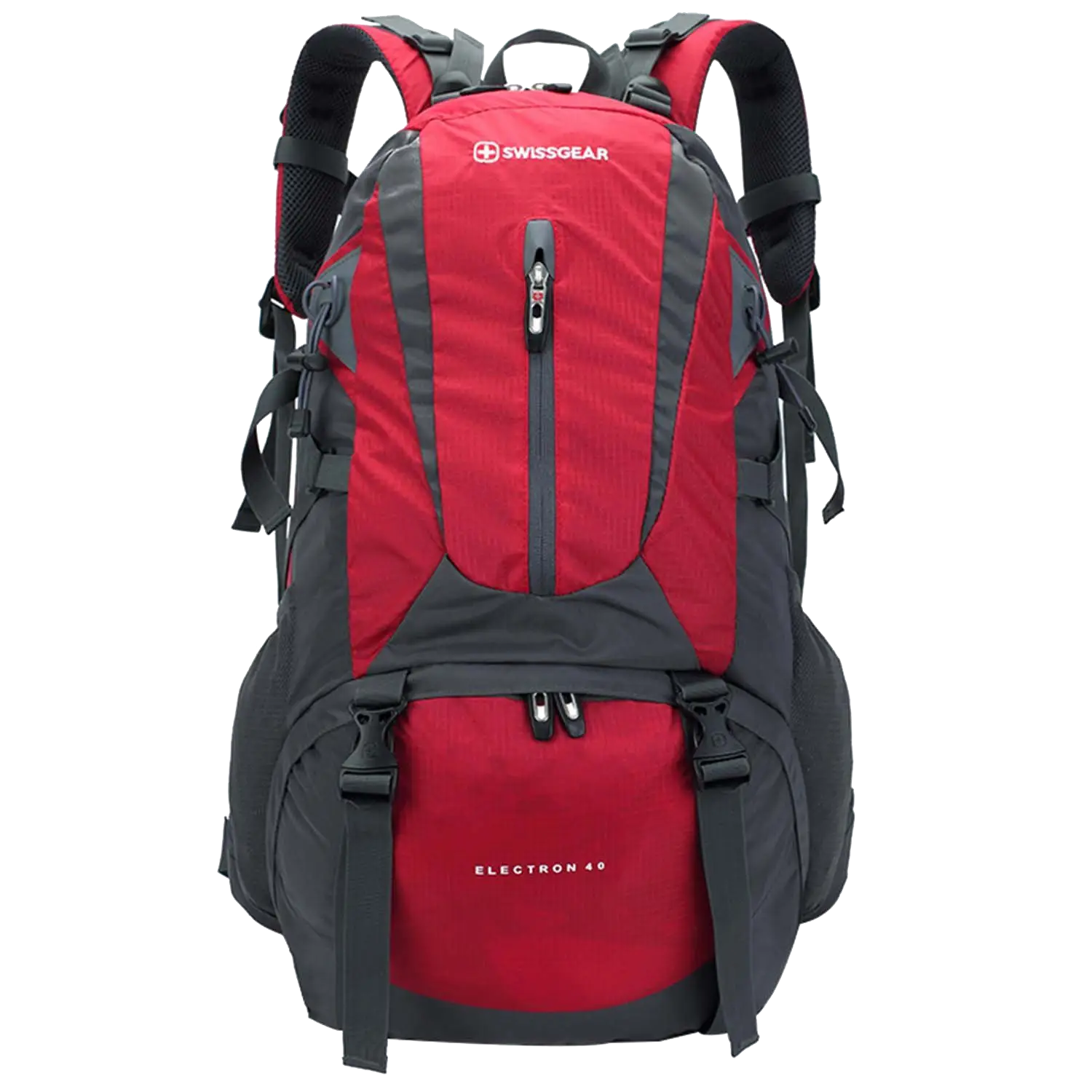 Red and Black Hiking Backpack Design