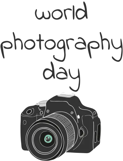World Photography Day Camera Illustration