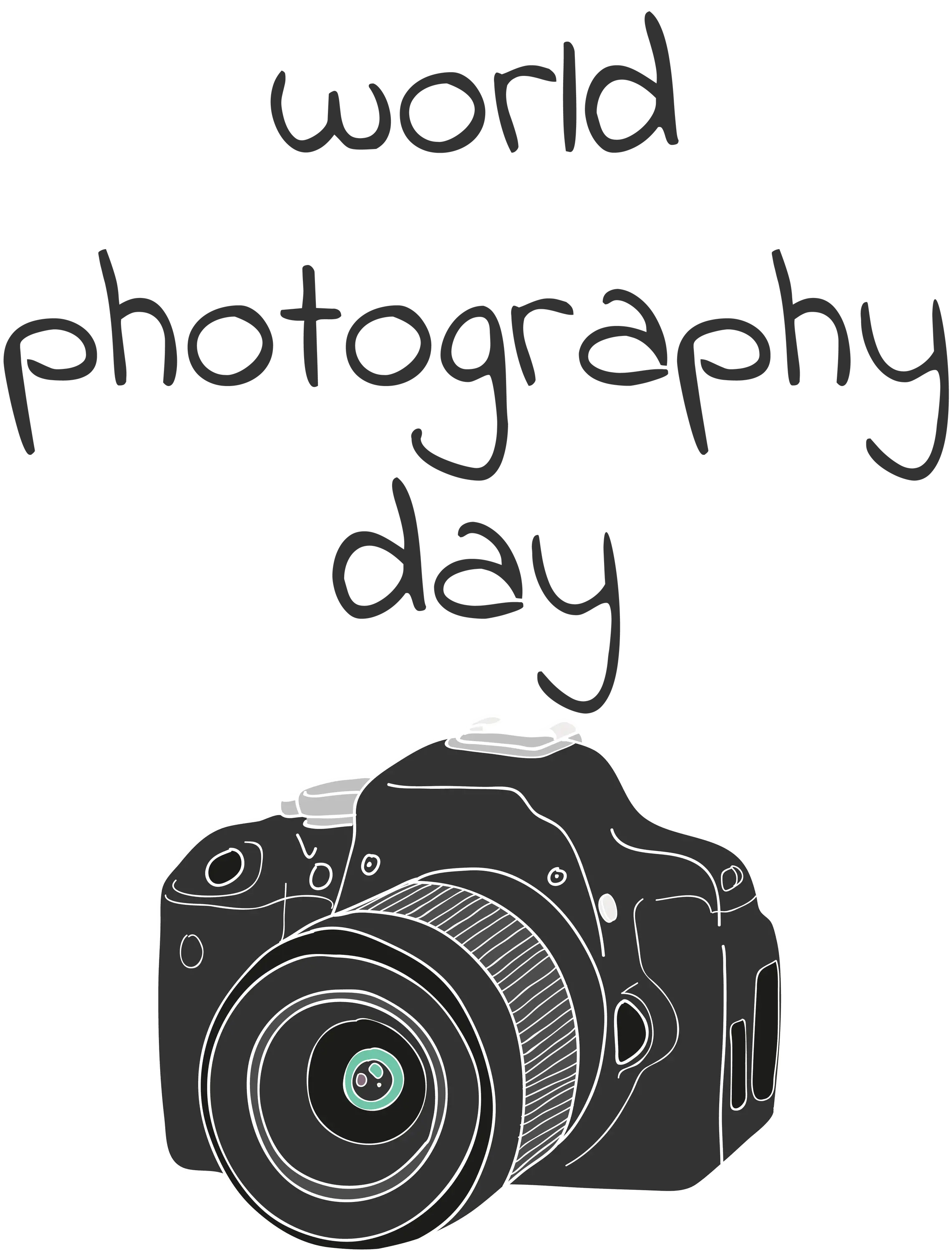 World Photography Day Camera Illustration