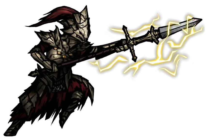Armored Knight with Electrified Sword