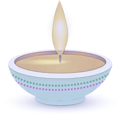 Simple Decorative Lamp with Flame