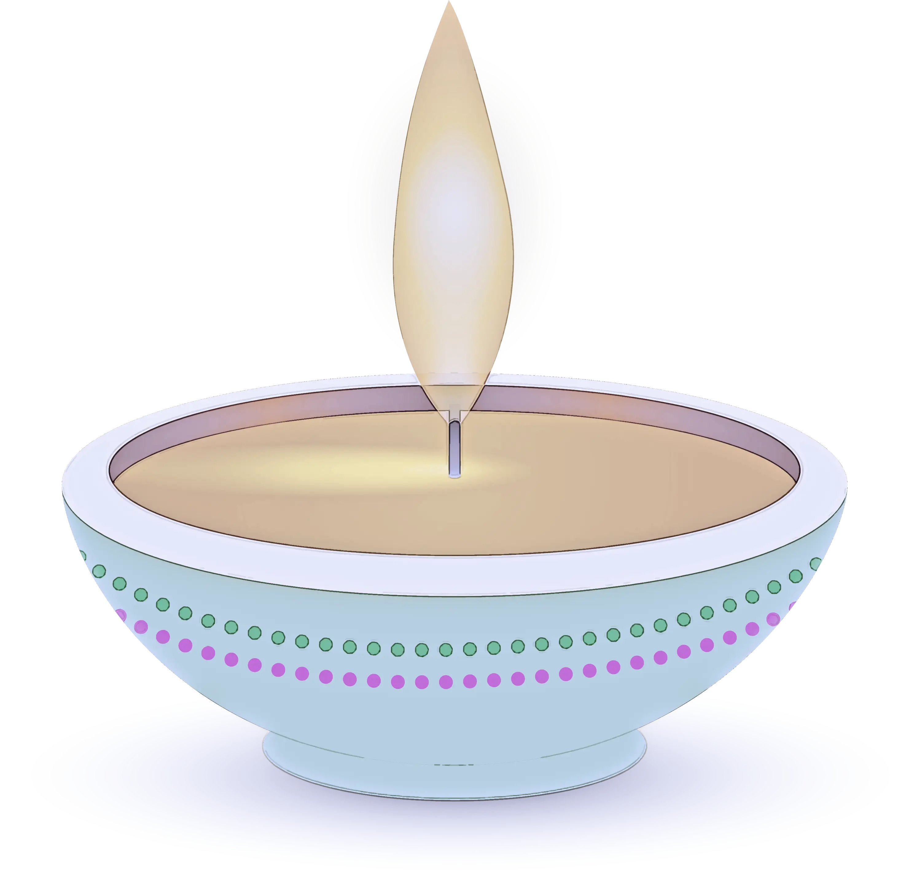 Simple Decorative Lamp with Flame