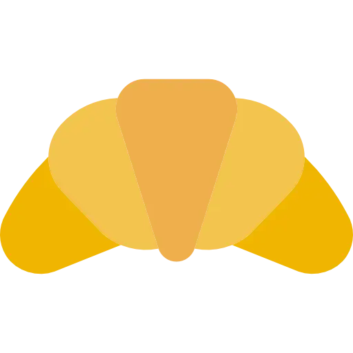 Golden Croissant Illustration