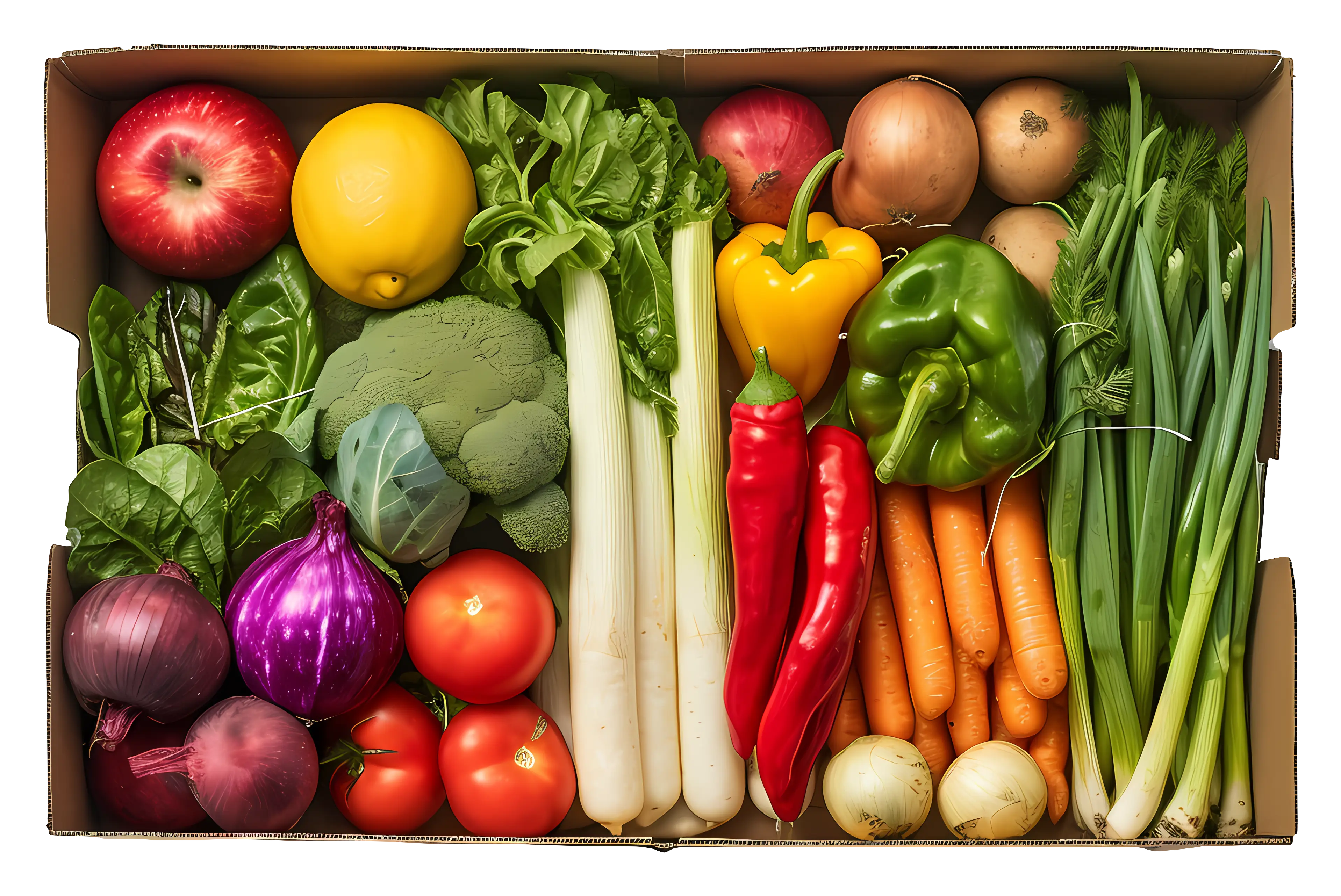 Fresh Vegetables in a Box