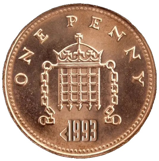 1993 One Penny Coin