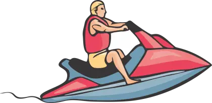 Person Riding a Jet Ski on the Water