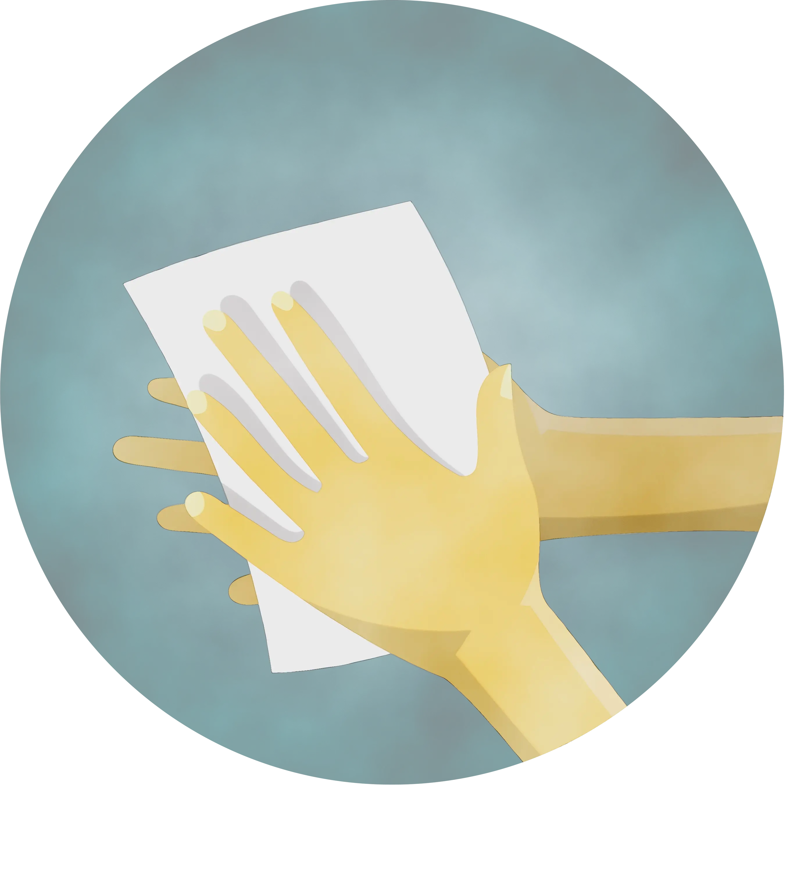 Hand Holding a Piece of Paper