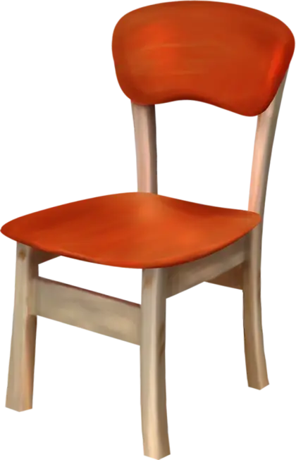 Simple and Rustic Wooden Chair
