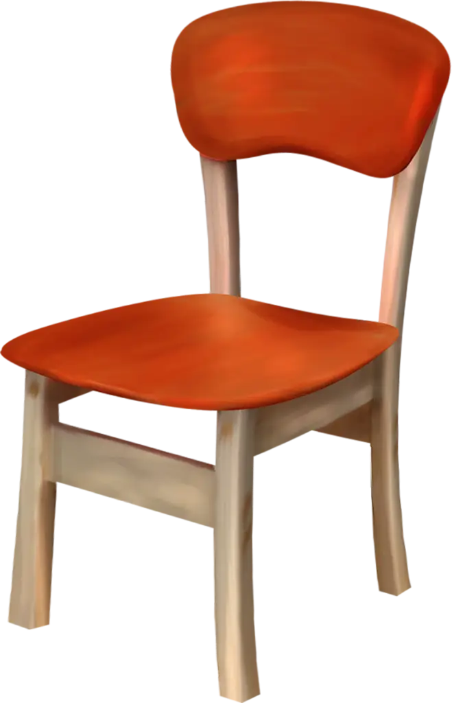 Simple and Rustic Wooden Chair