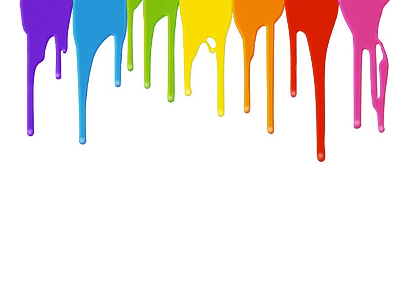 Colorful Paint Drips