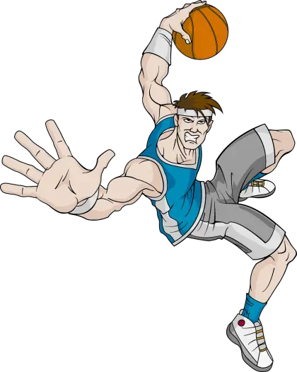 Dynamic Basketball Player in Action
