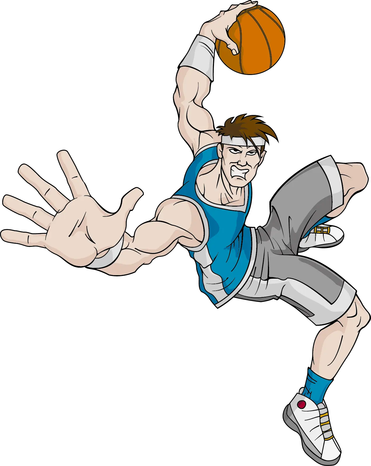 Dynamic Basketball Player in Action